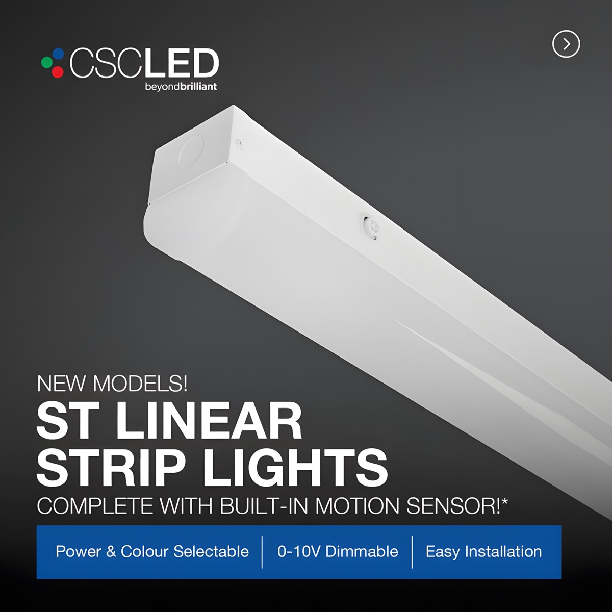 CSC LED Introduces New ST4B Strip Lights With Built-in Motion Sensors