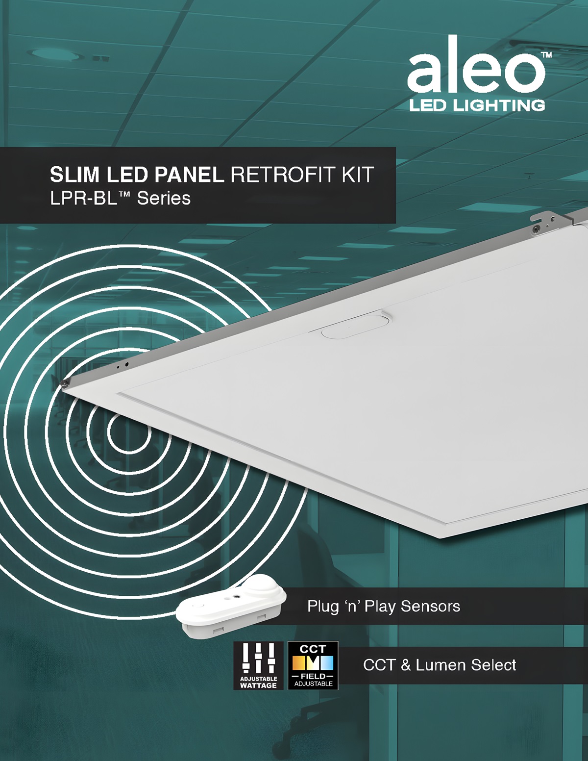 Aleo Lighting Introduces the New LPR-BL Series Slim LED Panel Retrofit Kit