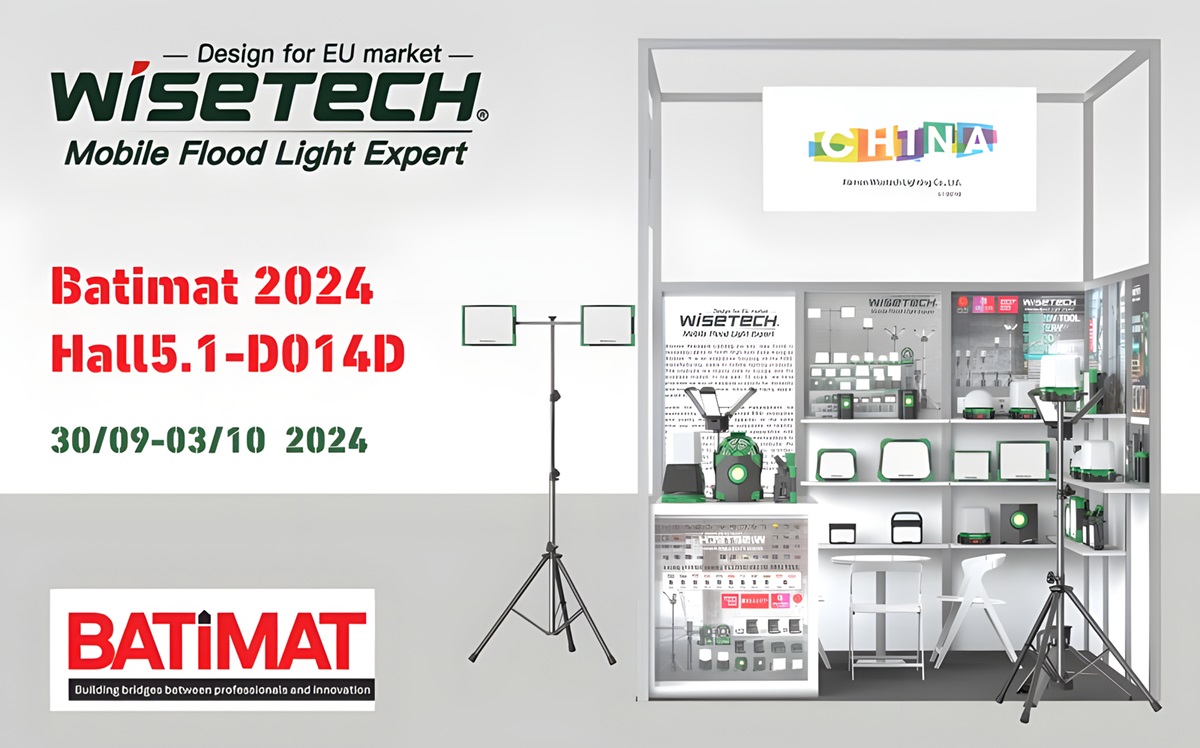 Wisetech to Showcase Cutting-Edge Portable Work Lights at BATIMAT 2024