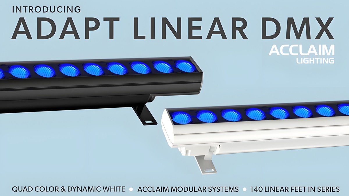 Acclaim Lighting Introduces Adapt Linear DMX™ LED Fixtures For Increased Flexibility And Easy Installation