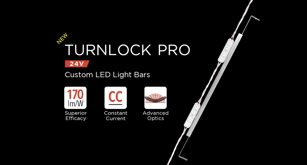 New AgiLight Turnlock PRO Provides Custom LED Bar with Best-in-class Efficacy