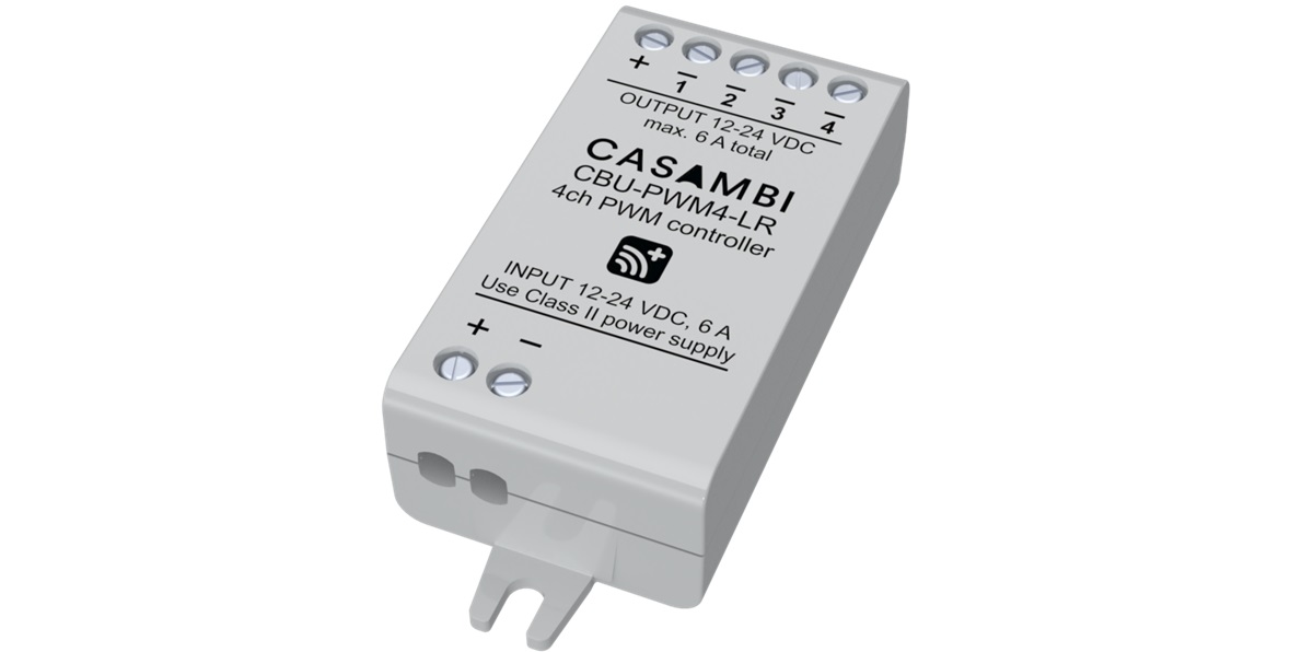 Casambi Unveils Long-range CBU-PWM4 Wireless Dimmer