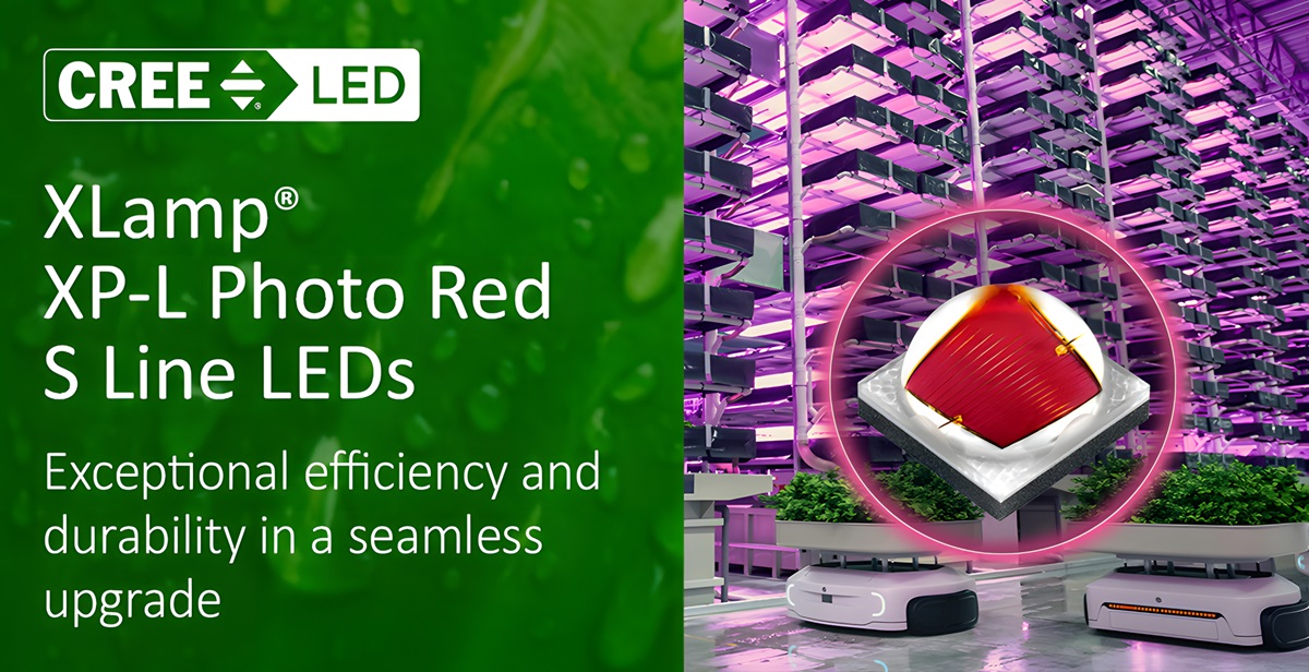 Cree LED Advances Horticulture Lighting with Launch of XLamp XP-L Photo Red S Line LEDs