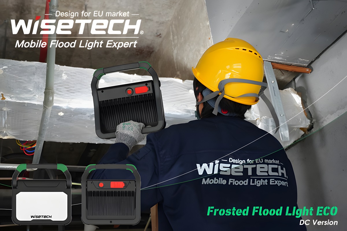 WISETECH’s Frosted Work Light ECO: Designed for European Construction and Industrial Sectors