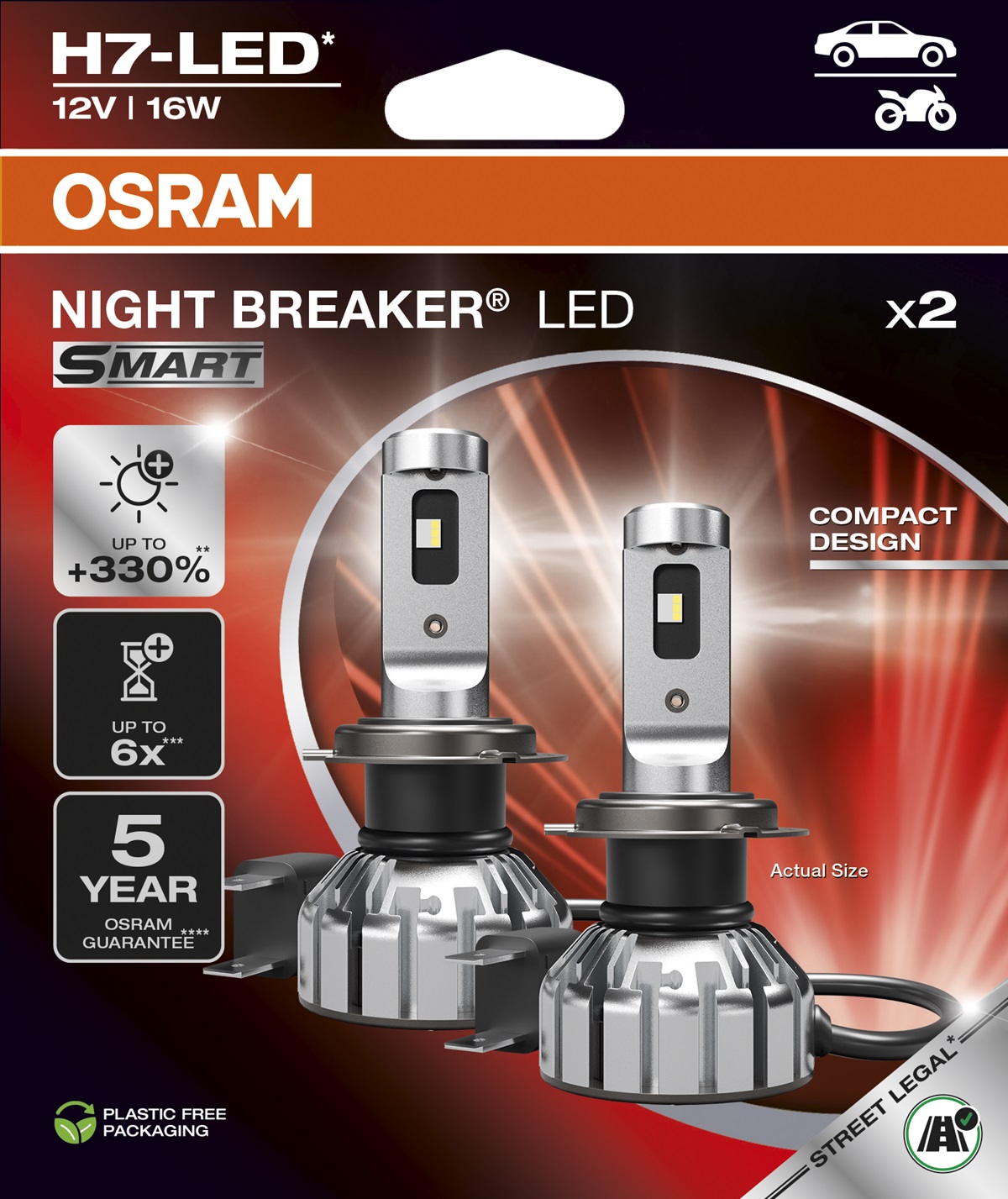 ams OSRAM is launching optimized versions of the LED replacement lamps for H4 and H7 bases