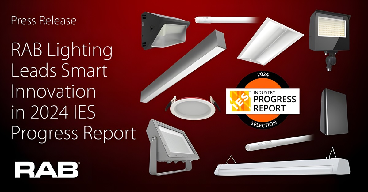 RAB Lighting Leads Smart Innovation in 2024 IES Progress Report