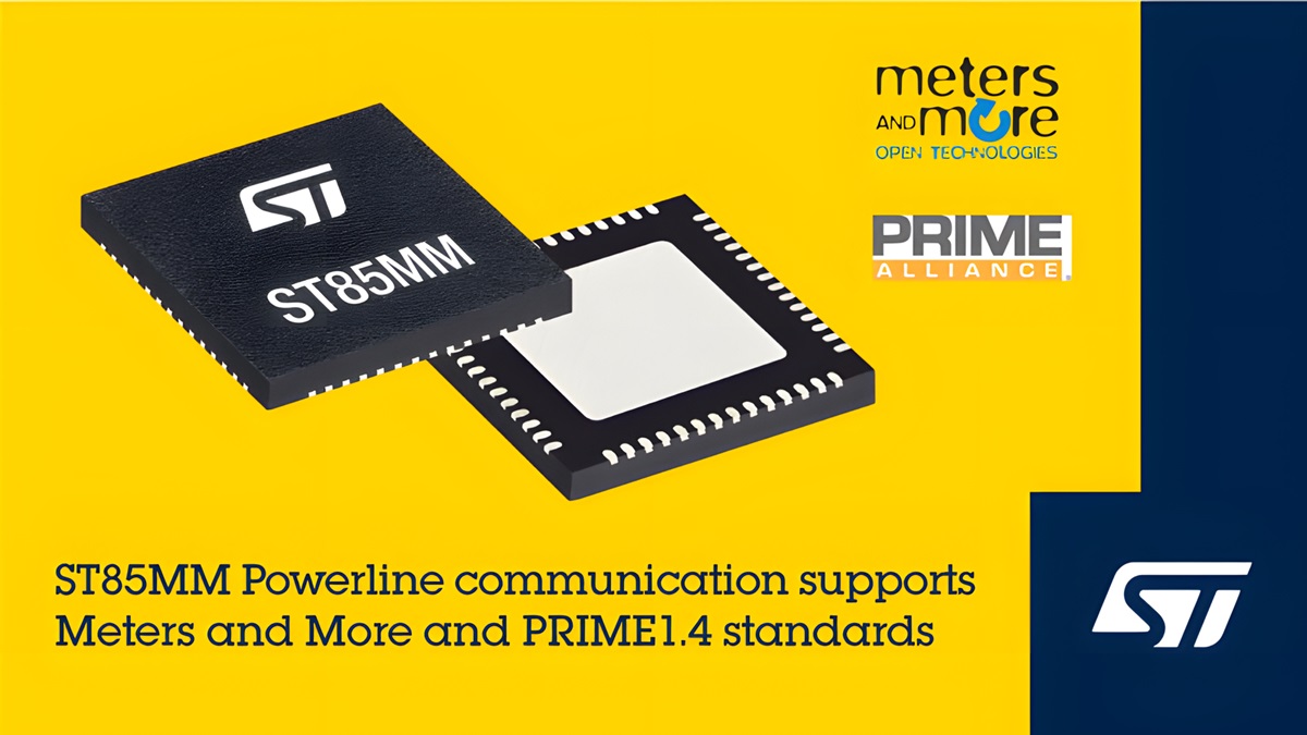 STMicroelectronics reveals flexible, future-proof smart-meter communication solution for the energy transition